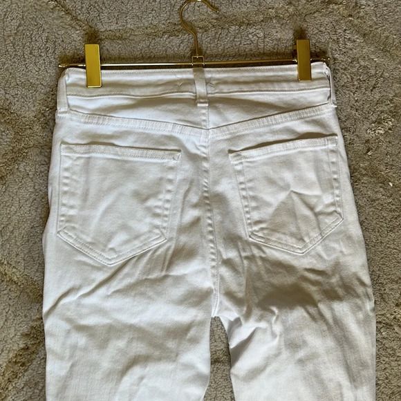 L’Agence White Distressed Skinny Denim Jeans Size 25 - Picture 6 of 9
